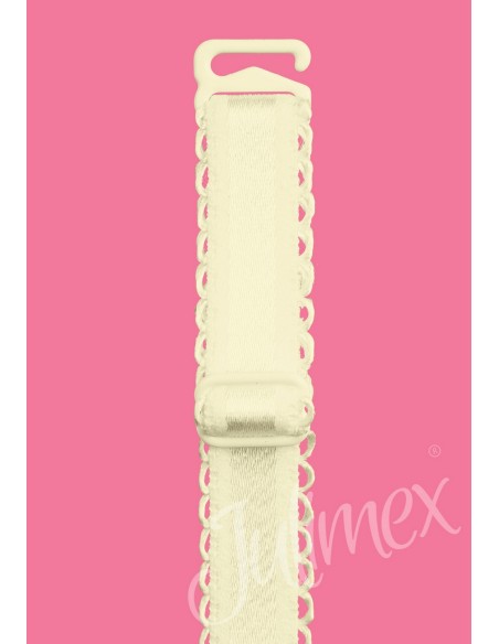 Straps to a bra Material white 10mm, Julimex rb-394