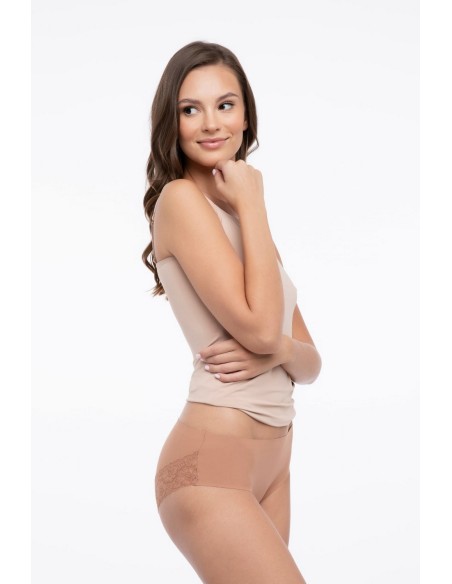 Cheekie panty majtki figi damskie bezszwowe wykończenie, Julimex lingerie