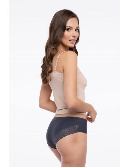 Cheekie panty majtki figi damskie bezszwowe wykończenie, Julimex lingerie