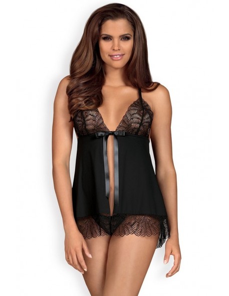 Chiccanta babydoll night t-shirt with thongs, Obsessive