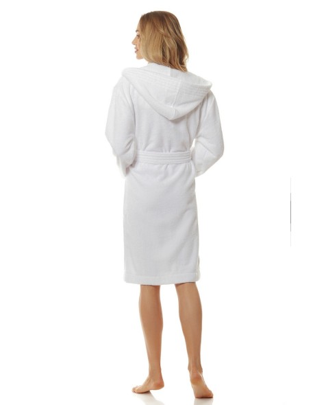 Bathrobe ladies' bawełniany short with hood L&L...