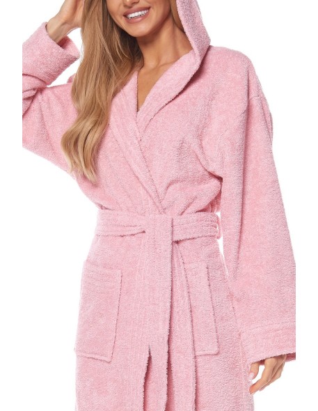 Bathrobe ladies' bawełniany short with hood L&L...