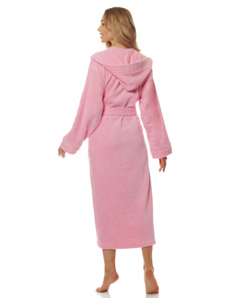 Bathrobe ladies' bawełniany long with hood L&L...