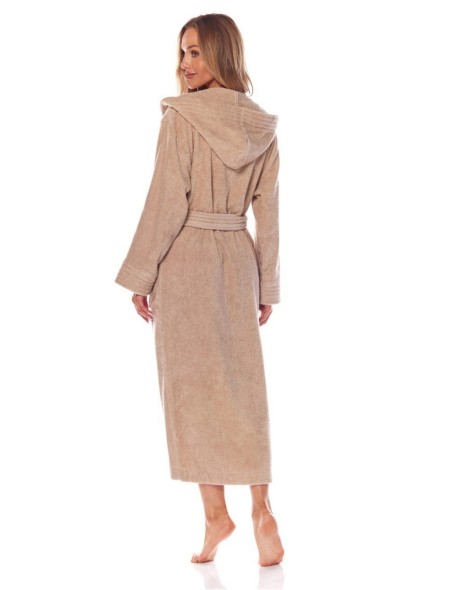 Bathrobe ladies' bawełniany long with hood L&L...