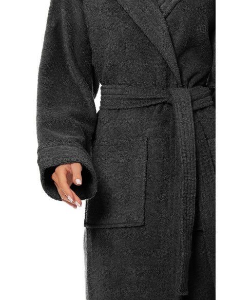 Bathrobe ladies' bawełniany long with hood L&L 2102