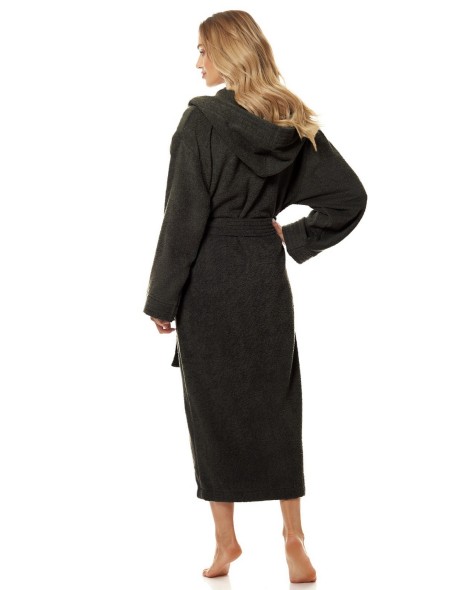 Bathrobe ladies' bawełniany long with hood L&L...