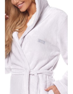 Bathrobe ladies' ciepły short with hood L&L Ole 2125 2