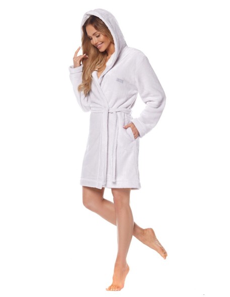 Bathrobe ladies' ciepły short with hood L&L Ole...