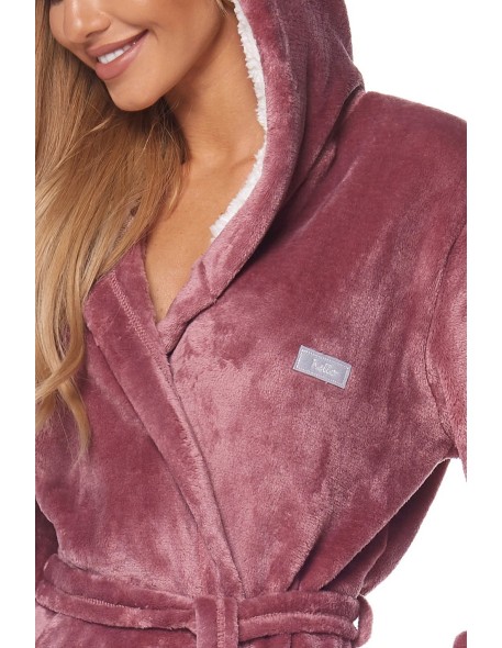 Bathrobe ladies' ciepły short with hood L&L Ole...