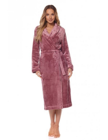 Bathrobe ladies' ciepły long L&L Flower 2123