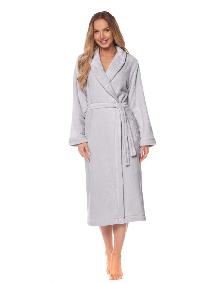 Bathrobe ladies' ciepły long L&L Flower 2123
