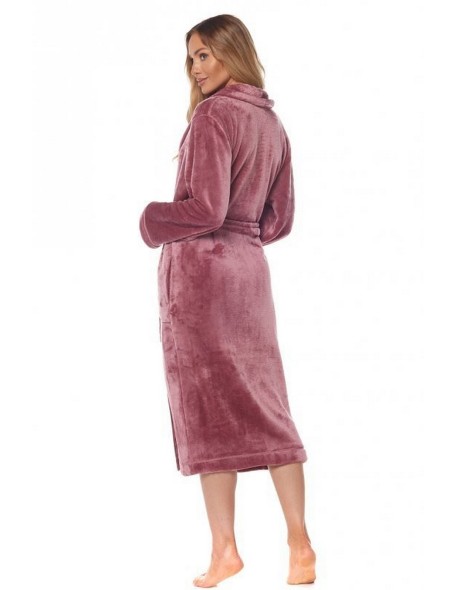 Bathrobe ladies' ciepły long L&L Flower 2123