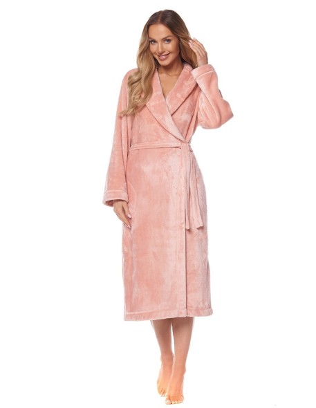 Bathrobe ladies' ciepły long L&L Flower 2123