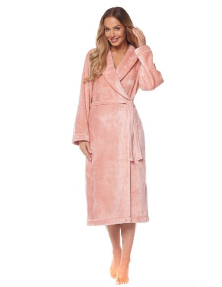 Bathrobe ladies' ciepły long L&L Flower 2123