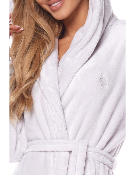 Bathrobe ladies' ciepły short with hood L&L...