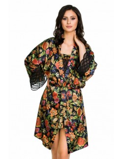 Szlafrok damski cienki Mediolano Flower 20002 