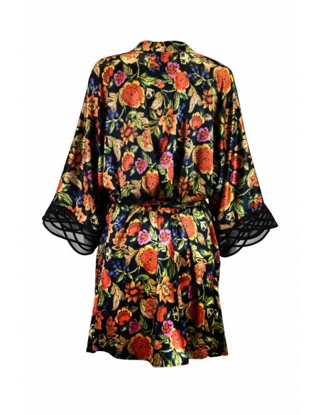 Bathrobe ladies' thin Mediolano Flower 20002