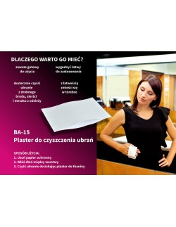 Plaster to czyszczenia ubrań BA-15, Julimex 2