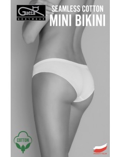 Figi damskie bezszwowe Gatta Seamless Cotton Mini Bikini...