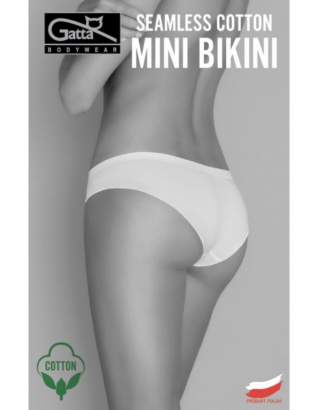 Figi damskie bezszwowe Gatta Seamless Cotton Mini Bikini 41595 
