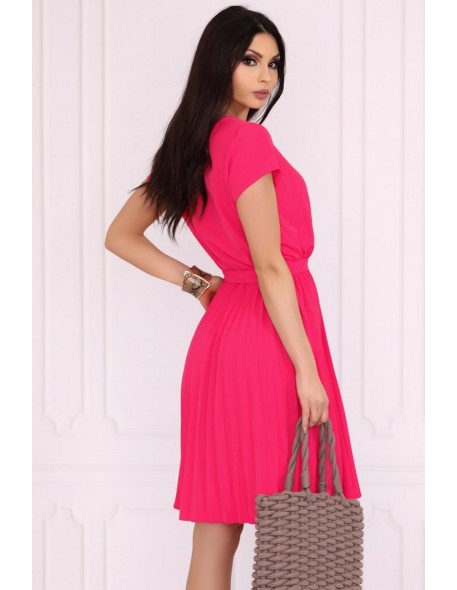 Medesia dress women's midi wiązana in waist...