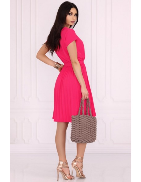 Medesia dress women's midi wiązana in waist...