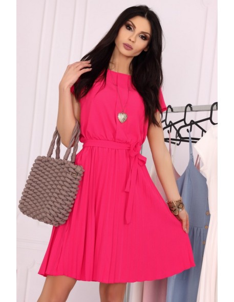 Medesia dress women's midi wiązana in waist...