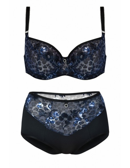 Briefs women's high Mediolano Blue Panther 19087