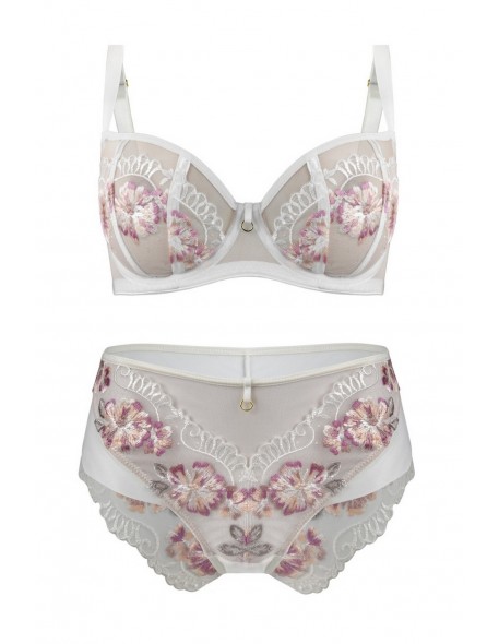 Biustonosz balkonetka Mediolano Folk mleko 19103 