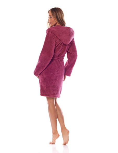 Bathrobe ladies' ciepły short with hood L&L Brandi 2204