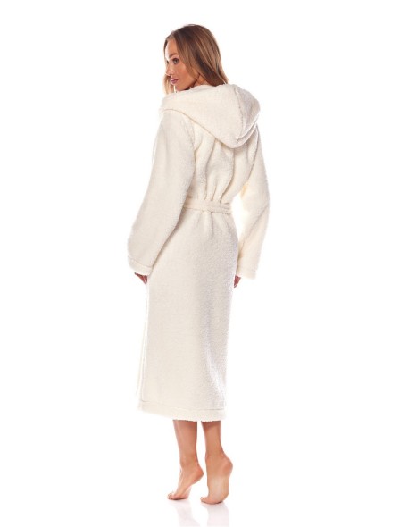 Bathrobe ladies' ciepły long with hood L&L...