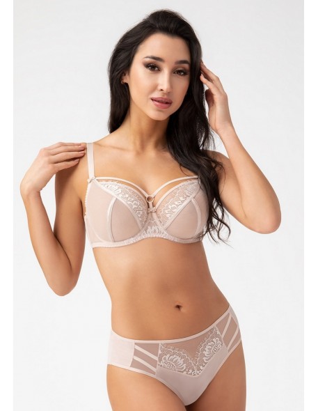 Majtki brazyliany Gorsenia Paradise K498/1 beż 