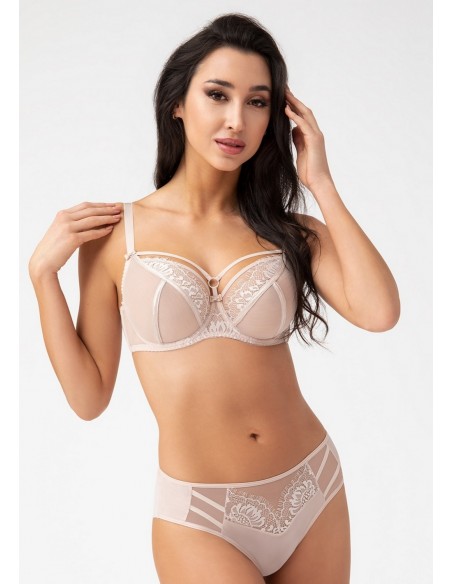 Majtki brazyliany Gorsenia Paradise K498/1 beż 