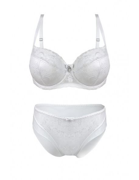 Bra half padded Mediolano Snow II white 1096