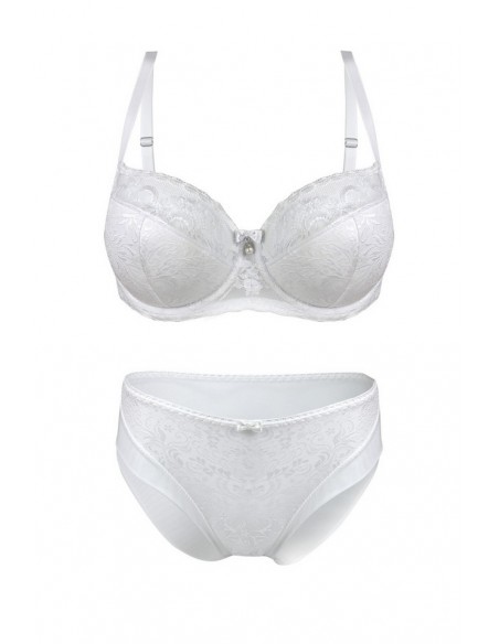 Bra half padded Mediolano Snow II white 1096