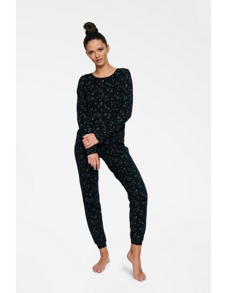 Pajamas women's black bawełniana Henderson Horoscope 40117