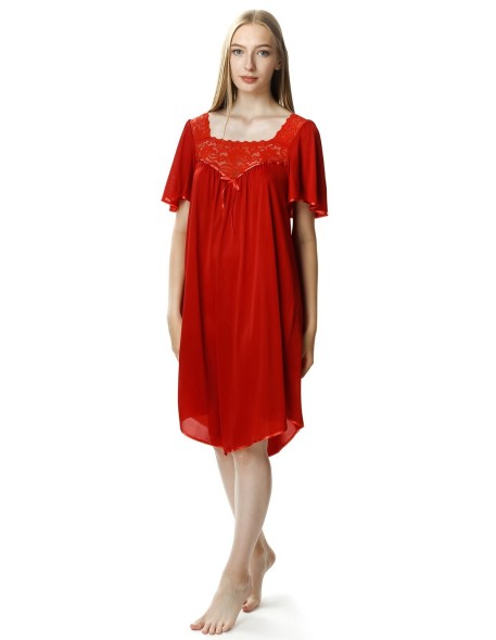 Koszula nocna damska z krótkim rękawem Mewa...