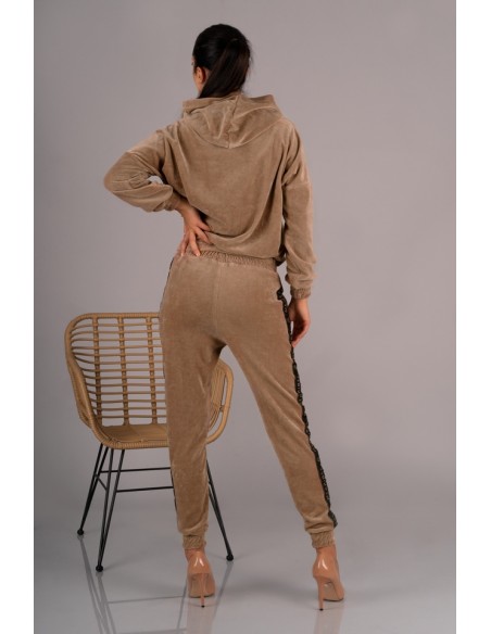 Provocateur dres me damski komplet spodnie bluza camel, Merribel