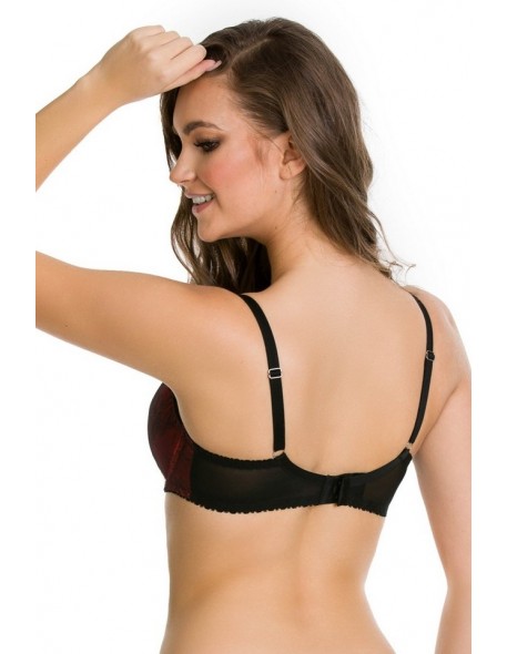 Bra half padded Mediolano Bolero Red 1102