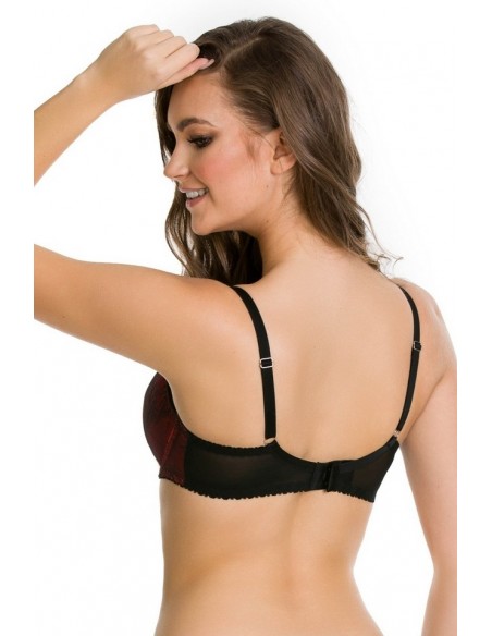 Bra half padded Mediolano Bolero Red 1102