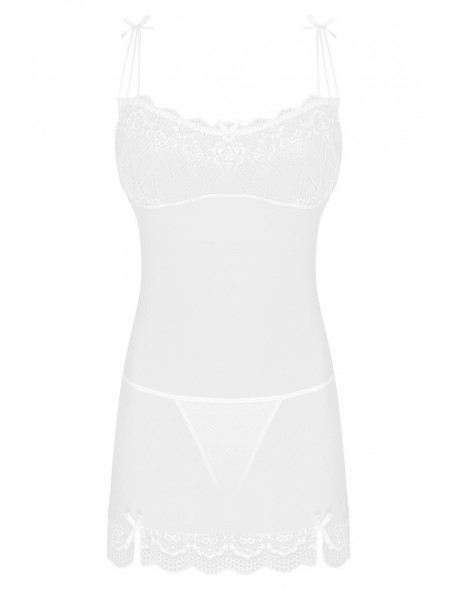 Wahida t-shirt night with thongs white, Livia Corsetti lc 90189