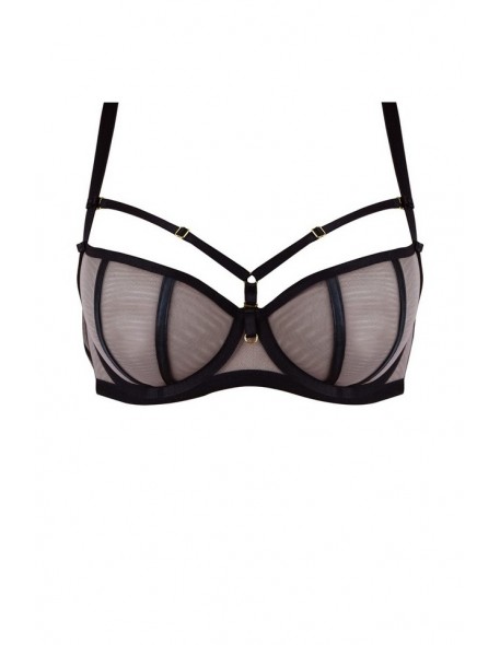 Biustonosz balkonetka Mediolano Naked czarny...