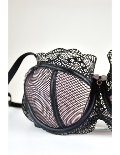 Biustonosz półusztywniany Mediolano Black Pearl...