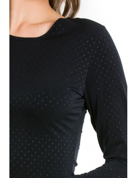 Blouse women's with long sleeve Mediolano Dotsy