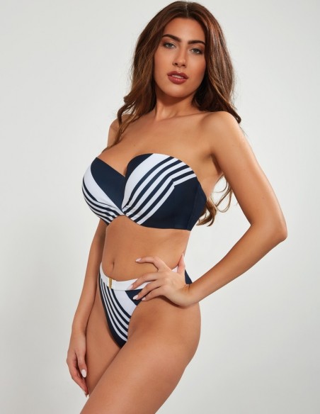 Bra bathing strapless padded Krisline Blue Mare mhm