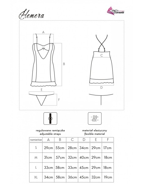 Hemera koszulka nocna ze stringami, Livia...