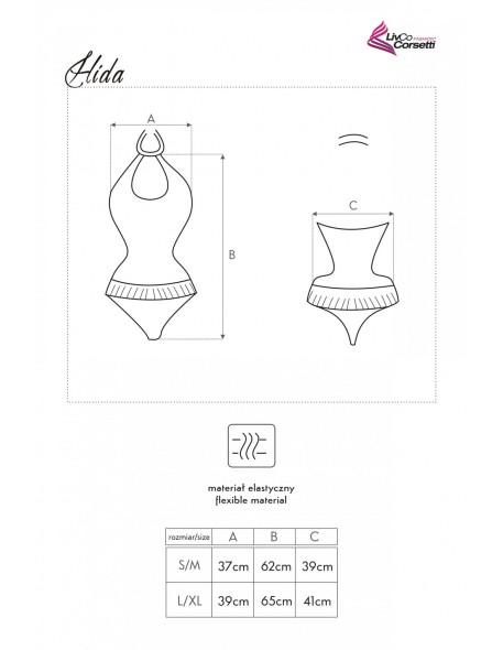 Hida body erotic silwer, Livia Corsetti lc 8090