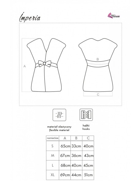 Imperia peniuar z krótkim rękawem, Livia...