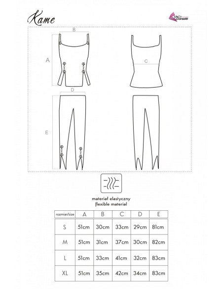 Kame piżama damska różowa, Livia Corsetti lc 50002 