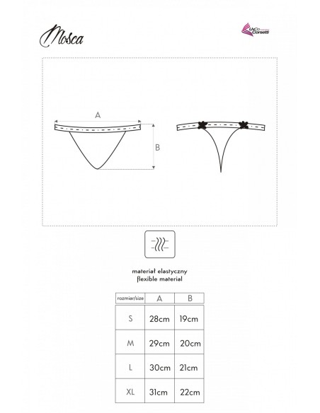 Mosca thongs white, Livia Corsetti lc 6054